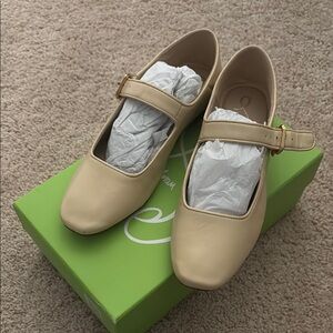 Sam Edelman Cream Mary Jane Shoes